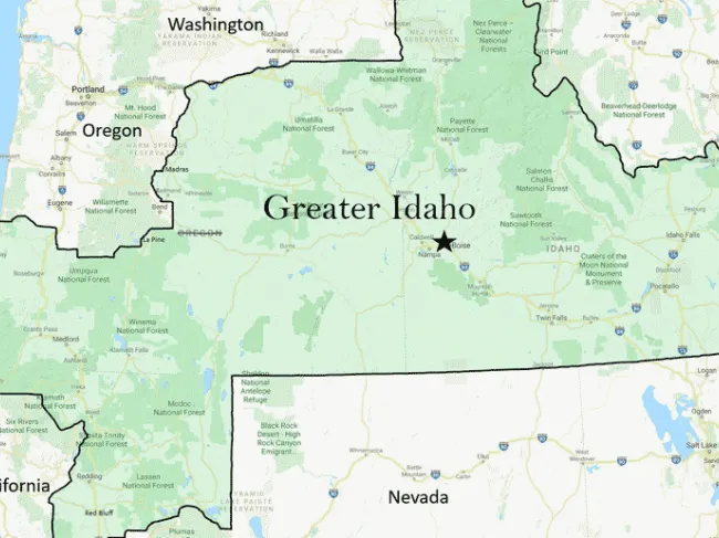 Greater Idaho Map